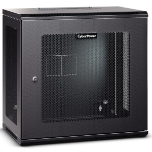 CyberPower CR12U61003 Wall Mount IT Equipment Enclosure, 132 lb. capacity, adjustable rack angles